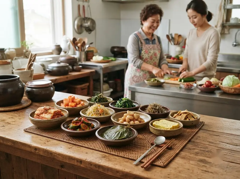 직접 담근 반찬